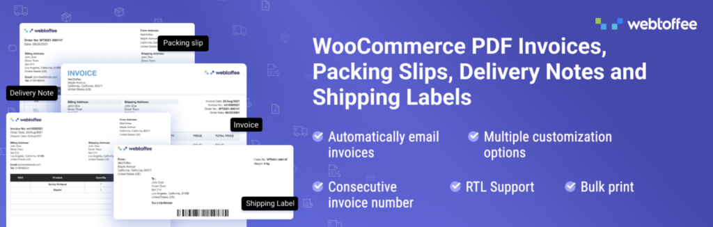 tangkapan layar plugin woocommerce pd invoices