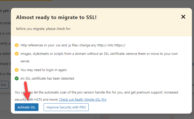 aktifkan SSL - instal sertifikat SSL di WordPress