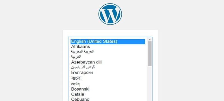 WordPress Dilini Seçin