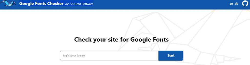 Google Fonts Checker par 54 Grad Software