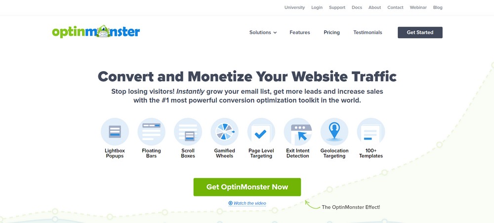 ซอฟต์แวร์การสร้างโอกาสในการขาย OptinMonster สำหรับนักการตลาด