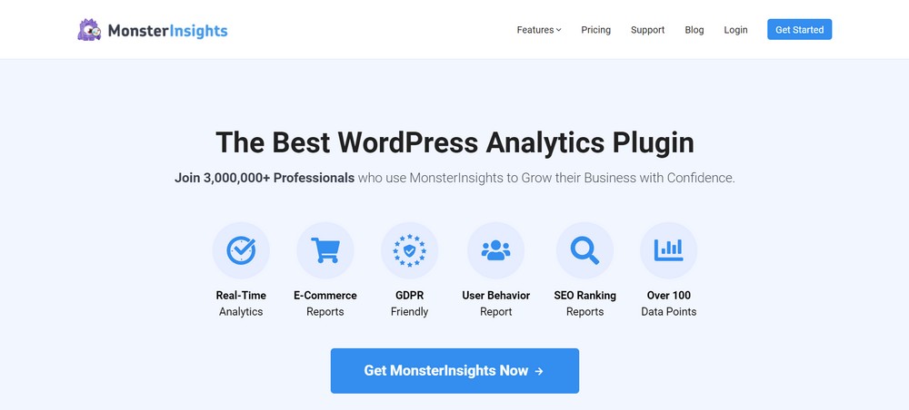 Plugin MonsterInsights Google Analytics untuk WordPress