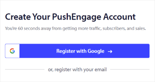 การตั้งค่าบัญชี PushEngage