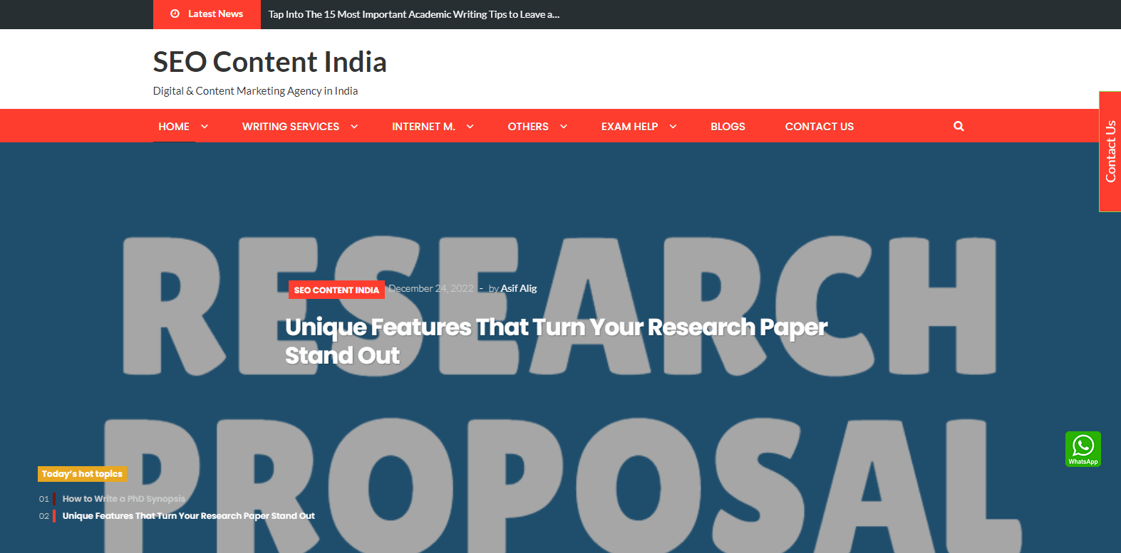 SEO Content India: インドで最高のコンテンツライティングサービス会社