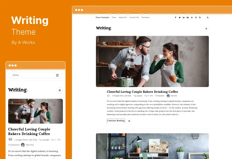 Writing Theme - Personal Blog WordPress Theme