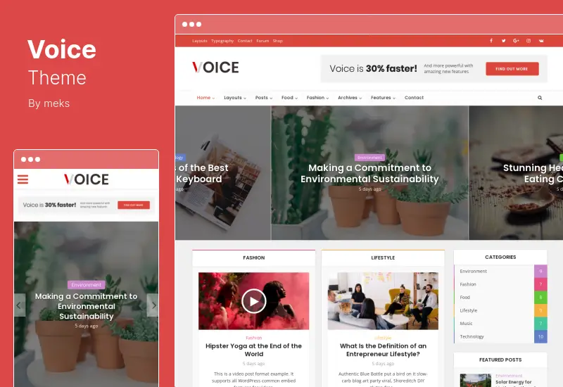 Voice Theme - News Magazine Tema WordPress