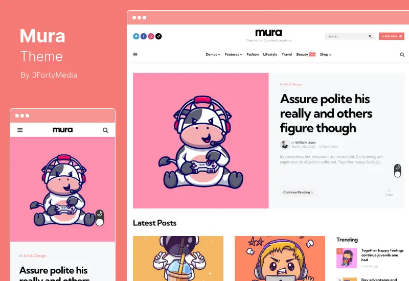 Mura テーマ - コンテンツクリエイターのための WordPress テーマ