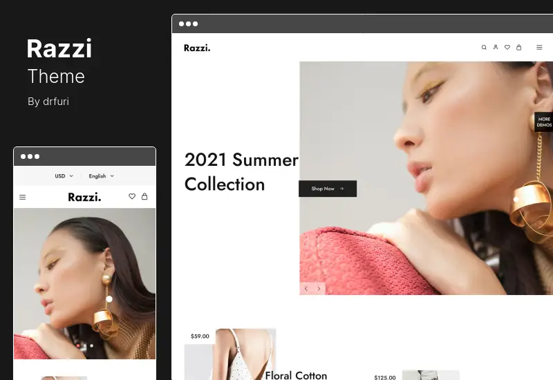 Razzi Theme - موضوع WooCommerce WordPress متعدد الأغراض