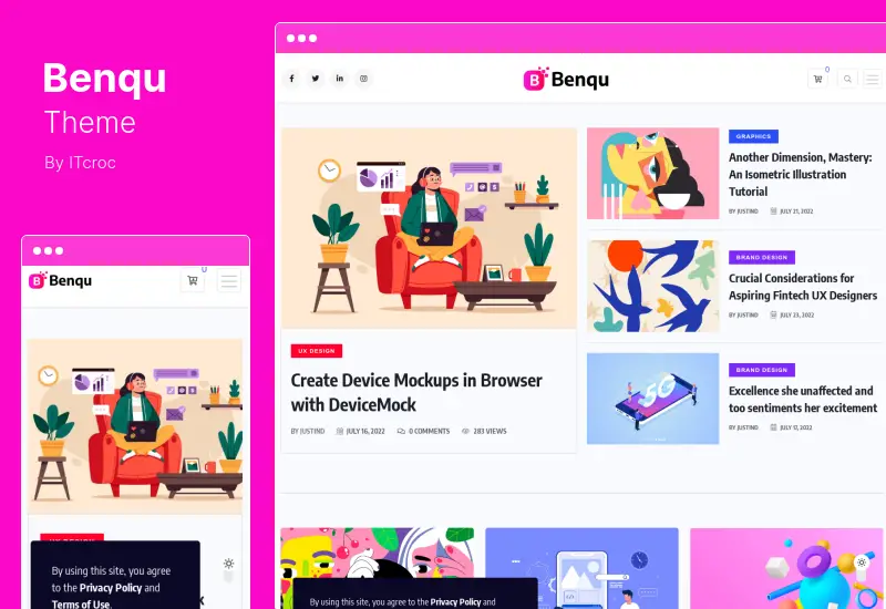 Benqu Teması - News Magazine WordPress Teması