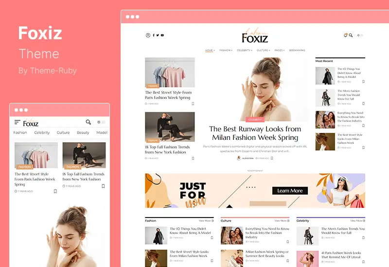 Foxiz Theme - ธีม WordPress ข่าวหนังสือพิมพ์และนิตยสาร