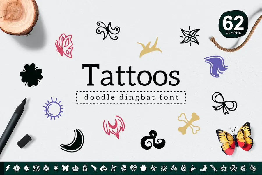 Tatuagens Dingbat -