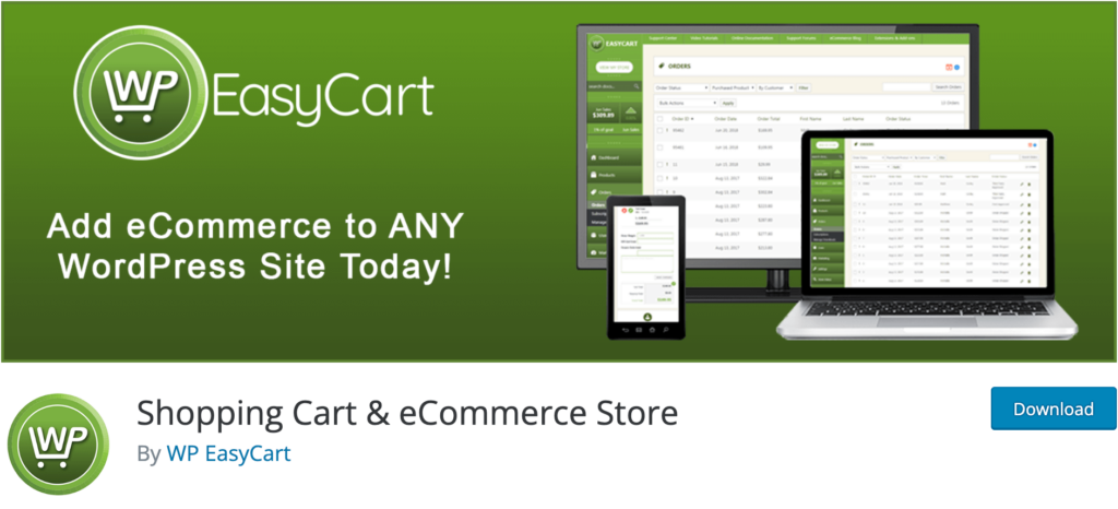 WordPress 购物车插件 - WP EasyCart