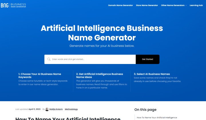 Business Name Generator