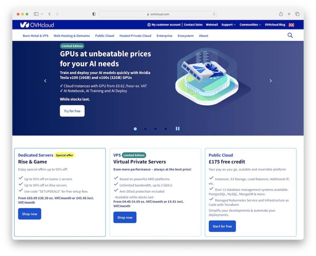 ovh eu хостинг wordpress