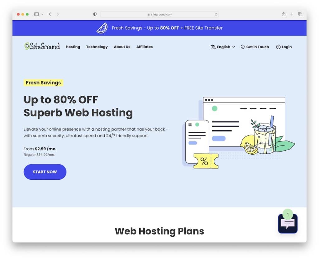 Siteground Shared Hosting