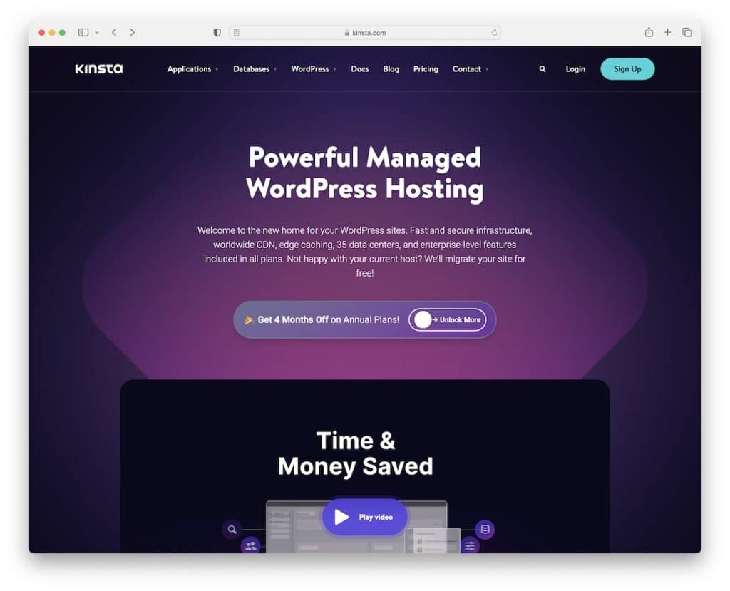 hosting wordpress gestito da Kinsta