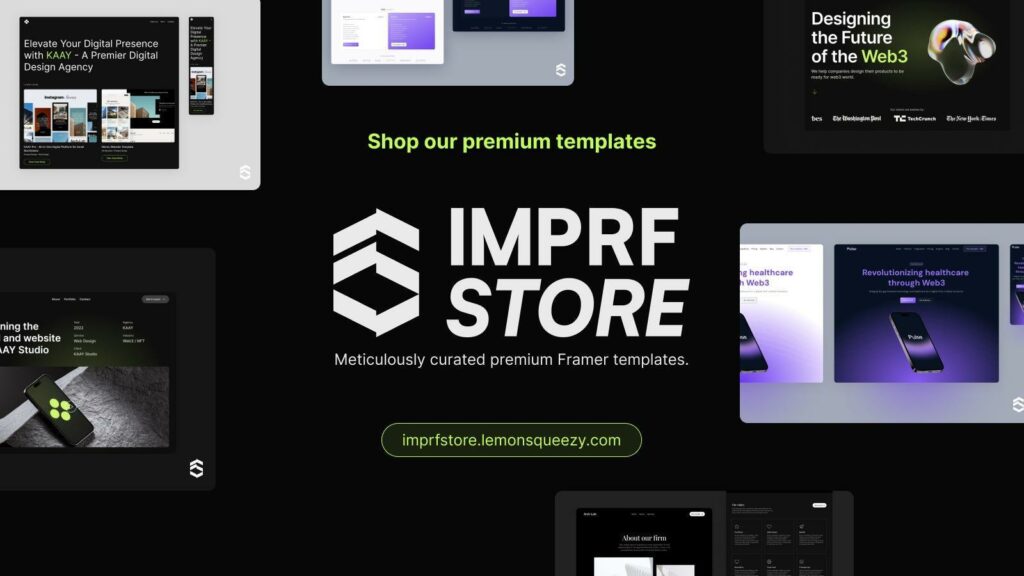 Template framer dijual dengan perasan lemon