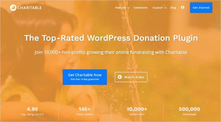 Charitable 是最好的 WordPress 众筹插件