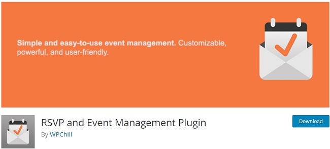 RSVP e plug-in de gerenciamento de eventos