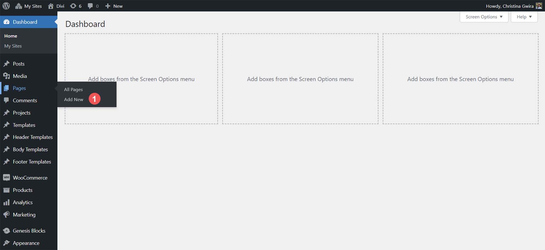 เพิ่มหน้าใหม่ให้กับเว็บไซต์ WordPress ของคุณ