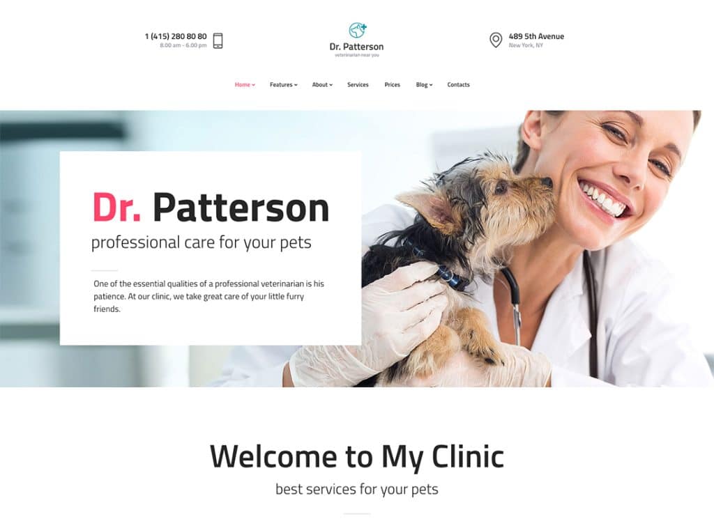 Dr.Patterson – motyw WordPress dla lekarzy zajmujących się medycyną i opieką zdrowotną