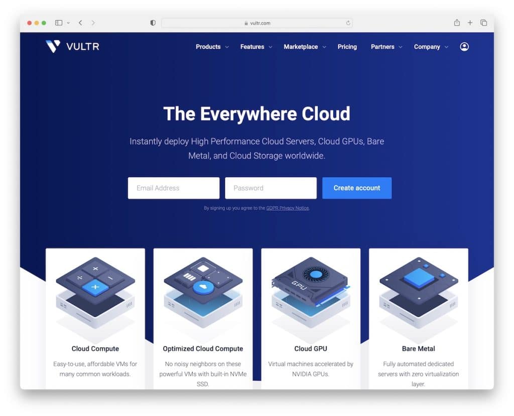 Vultr hosting cloud ieftin