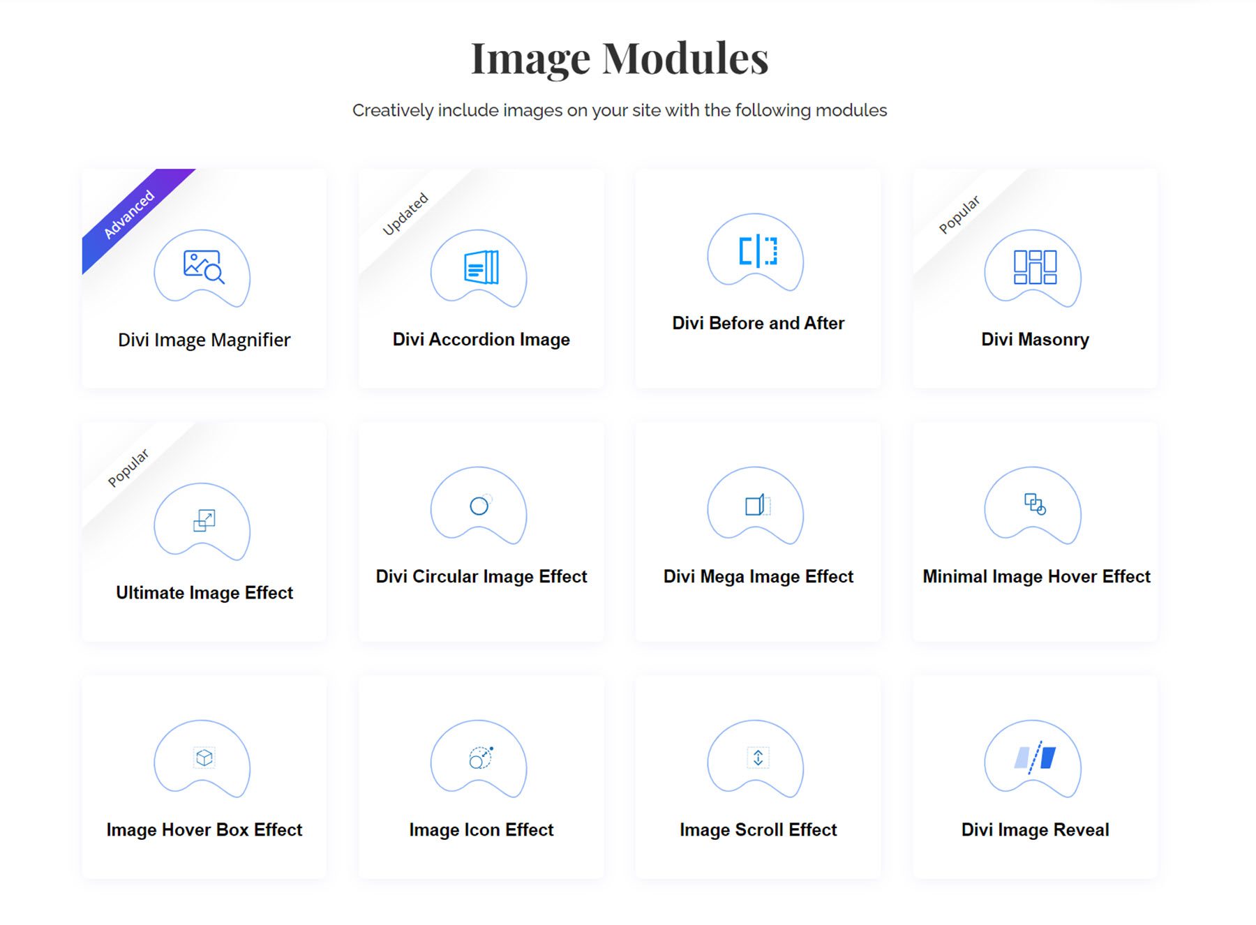 โมดูลรูปภาพ Divi Essential