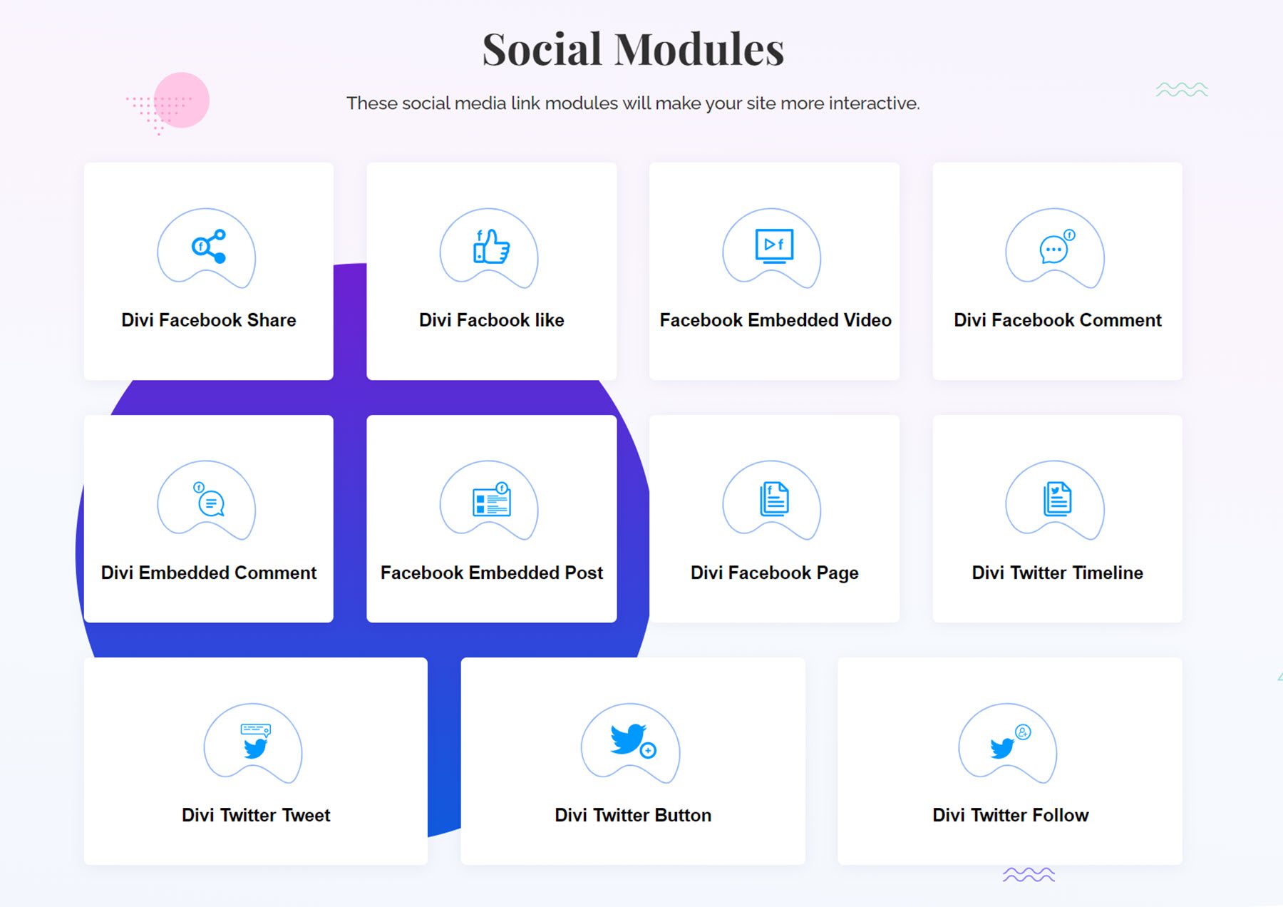 Divi Essential Social Modules