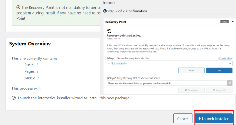 เครื่องทำสำเนา-กู้คืนไซต์ - IsItWP - เครื่องมือตรวจจับธีม WordPress ฟรี duplicator restore site