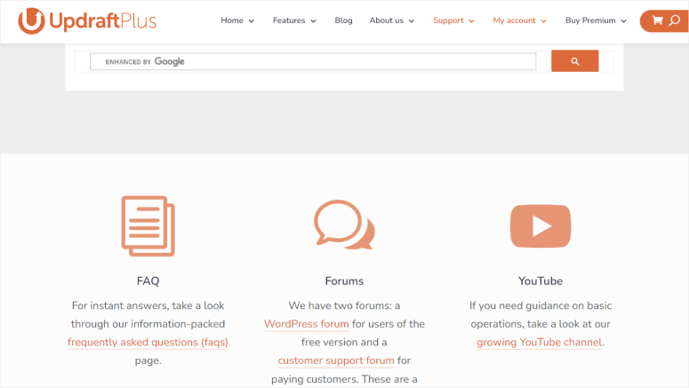 updraftplus-support - IsItWP - เครื่องมือตรวจจับธีม WordPress ฟรี updraftplus support