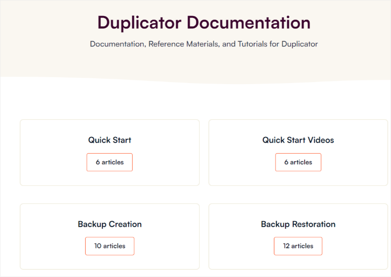 เอกสารทำสำเนา - IsItWP - เครื่องมือตรวจจับธีม WordPress ฟรี duplicator documentation