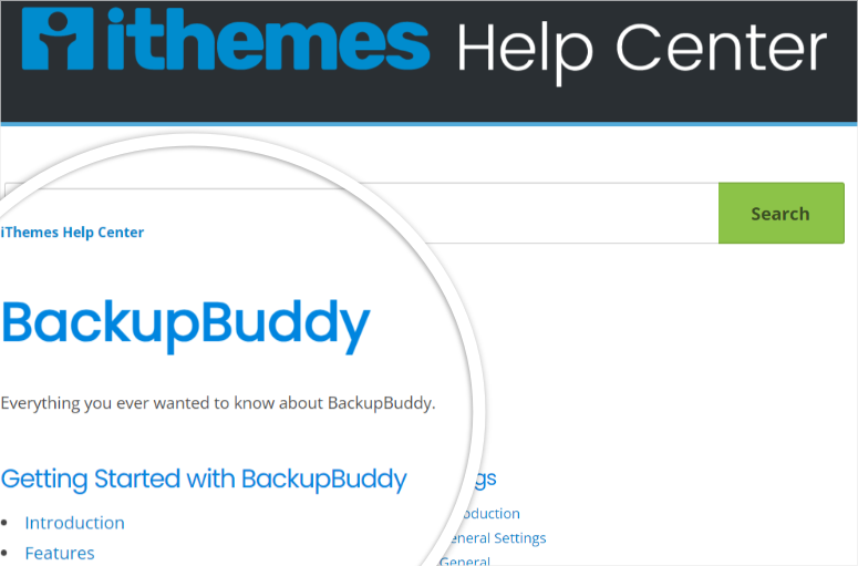 backupbuddy-help-center - IsItWP - เครื่องมือตรวจจับธีม WordPress ฟรี backupbuddy help center