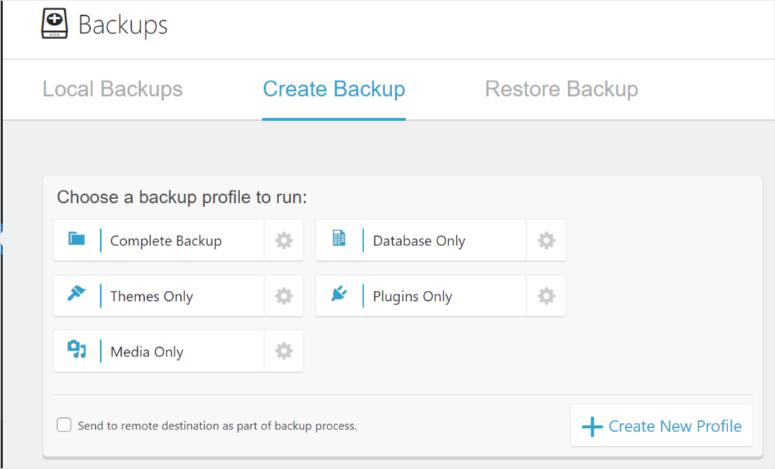 เมนูสำรอง - IsItWP - เครื่องมือตรวจจับธีม WordPress ฟรี backupbuddy menu