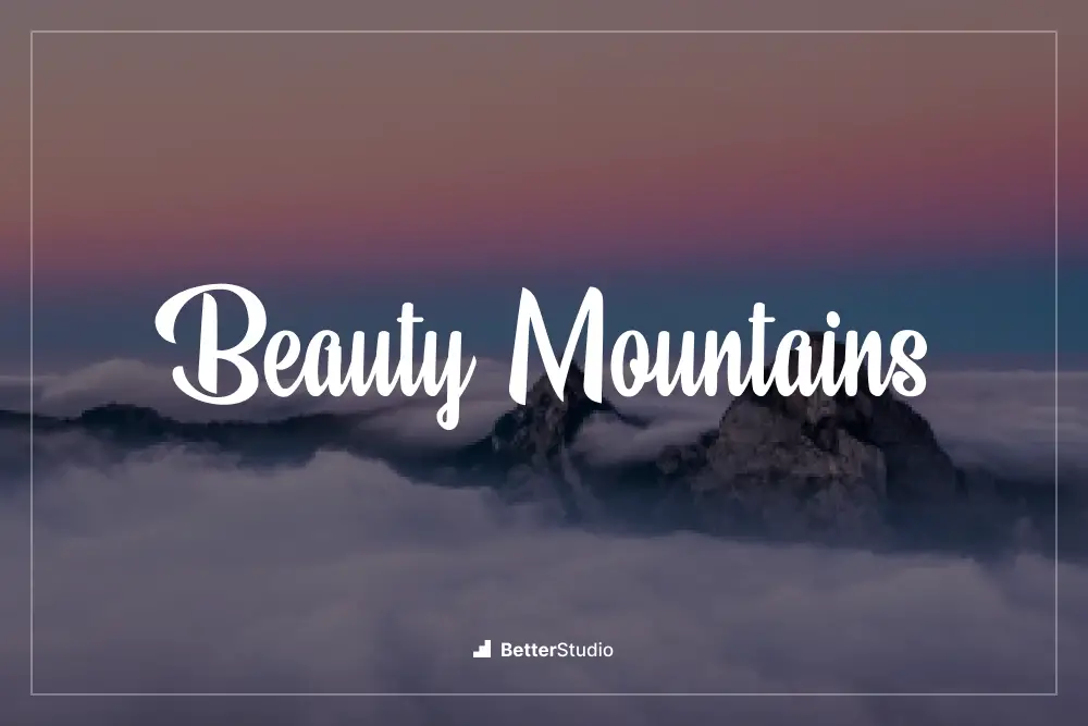 Montagnes de beauté -