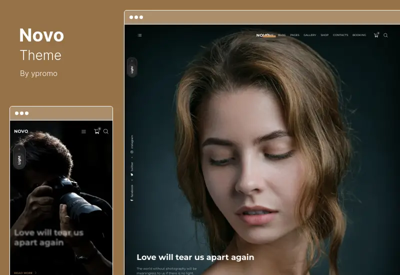 Thème Novo – Thème WordPress pour la photographie