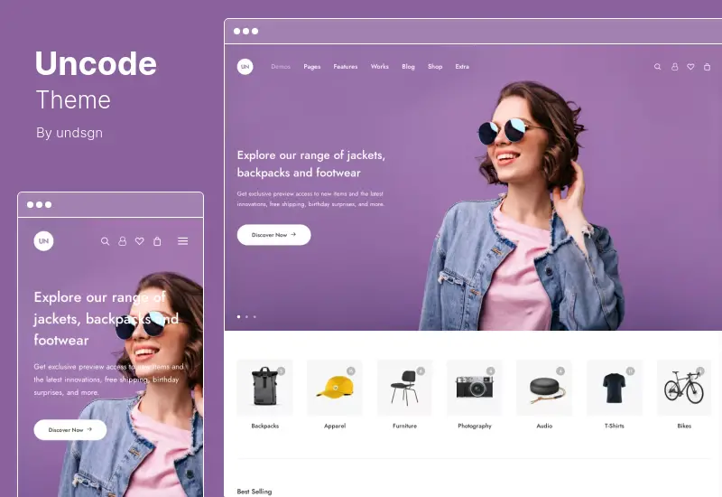 Tema Uncode - Tema de WordPress creativo y WooCommerce