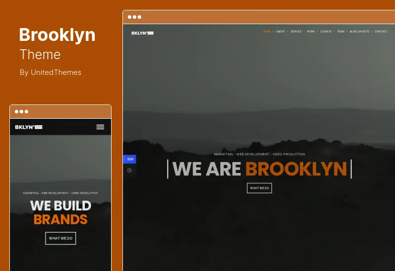 Tema Brooklyn - Tema WordPress responsivo multifuncional criativo