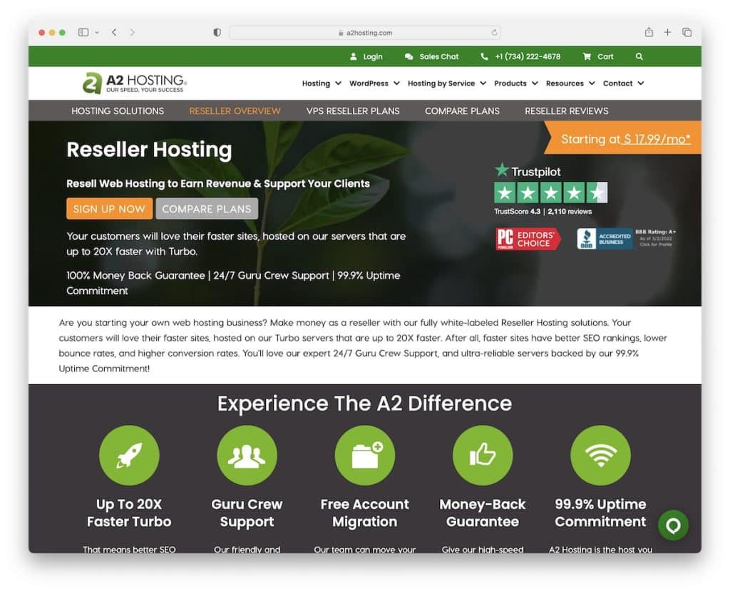 A2-Reseller-Hosting