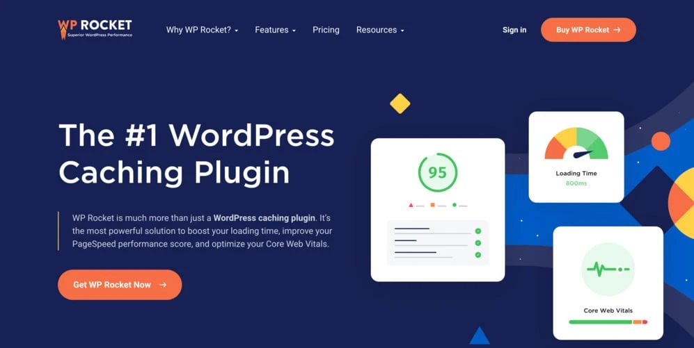 WP Rocket est un plugin de mise en cache premium pour WordPress.