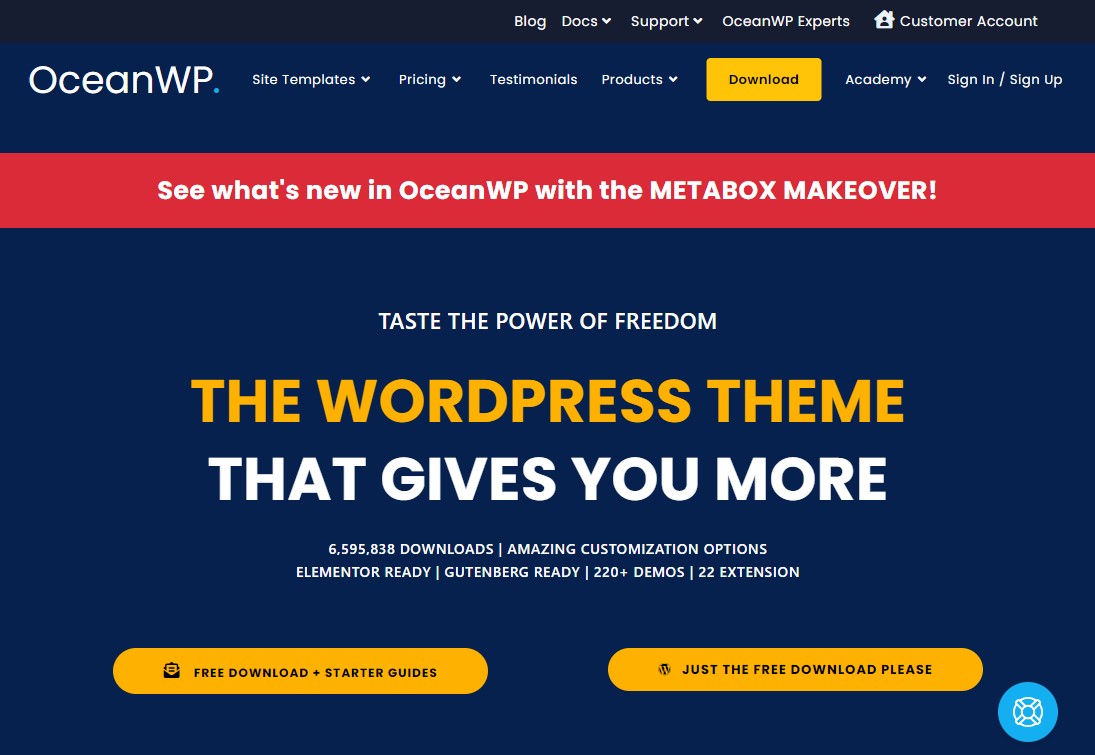 OcéanWP – Thème WordPress