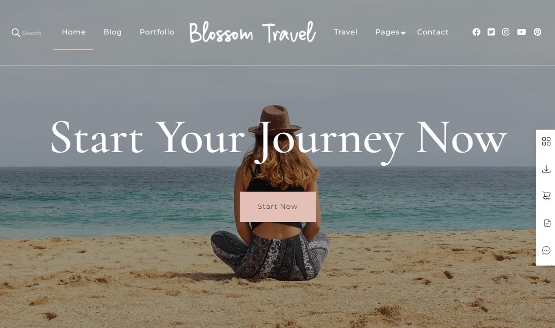 Blossom Travel – Thème WordPress pour blog de voyage gratuit