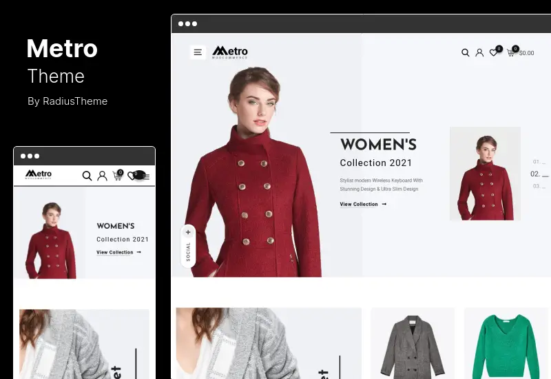 Tema Metro - Tema mínimo WooCommerce WordPress