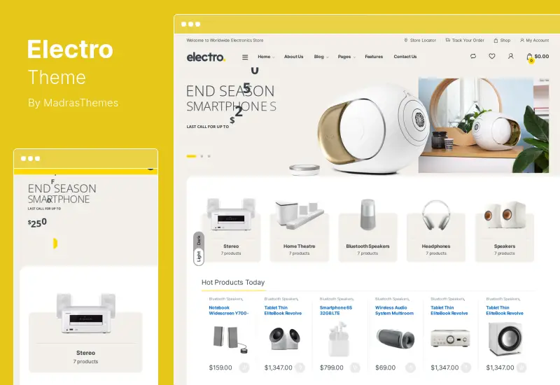 Electro Theme - ธีม WooCommerce ของร้านขายเครื่องใช้ไฟฟ้า