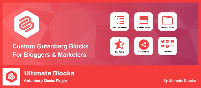 Ultimate Blocks Plugin - البرنامج المساعد Gutenberg Blocks