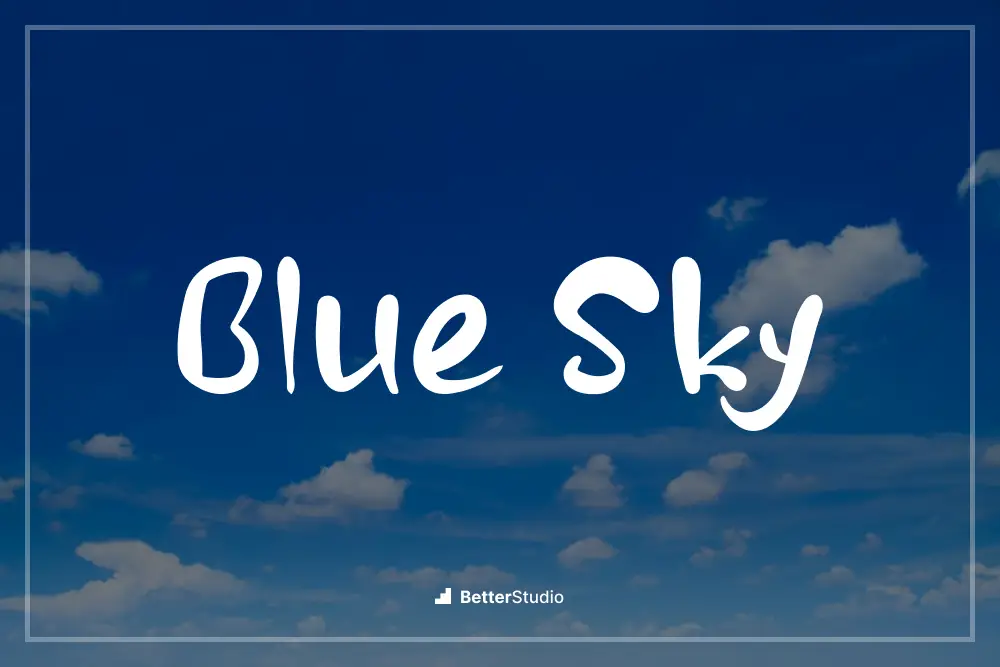 Ciel bleu -