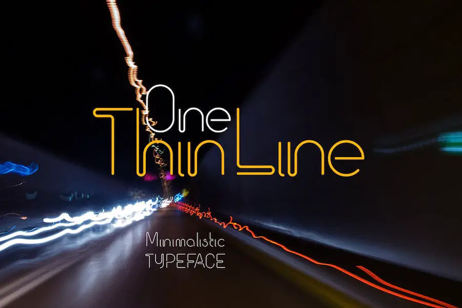 Une ligne fine -