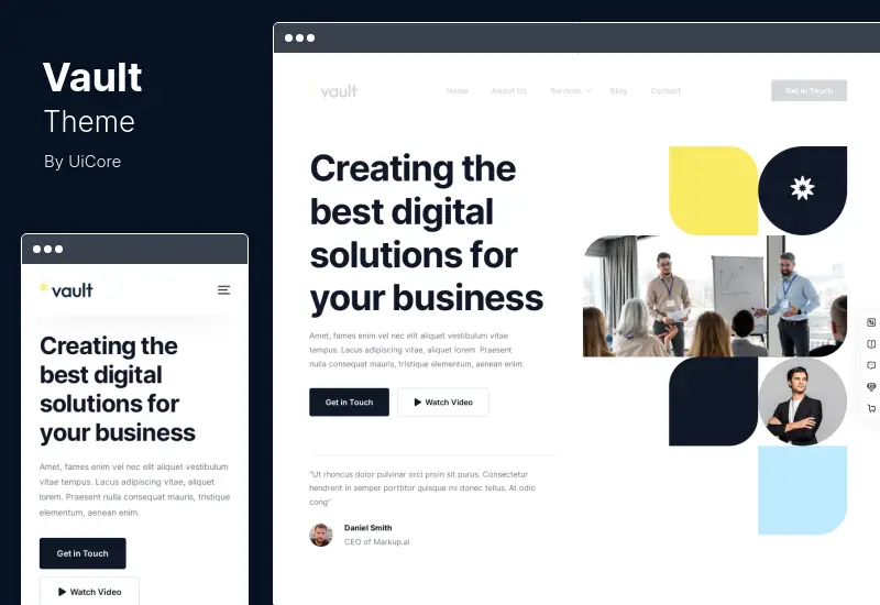 Vault Theme - Tema WordPress Elementor Serbaguna