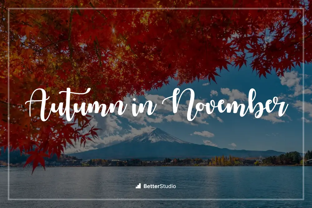 Herbst im November -