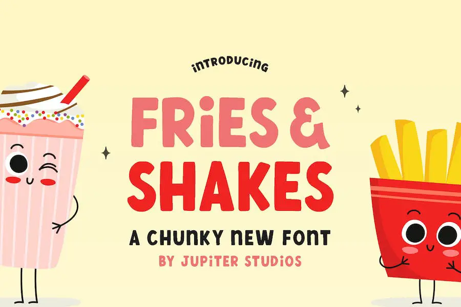 Frites et shake -