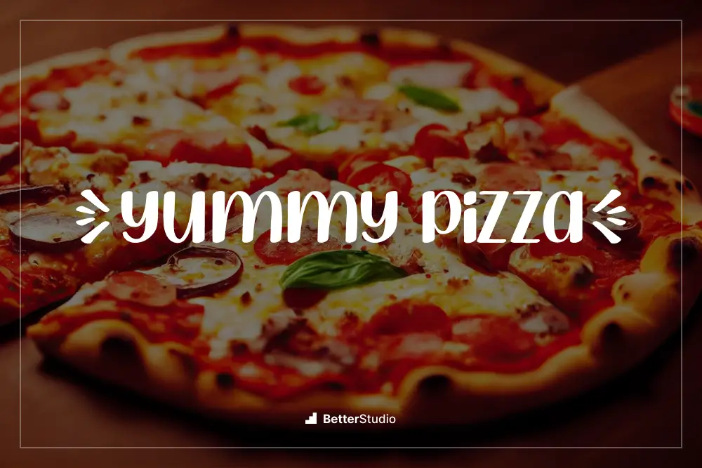 Pizza yang lezat -